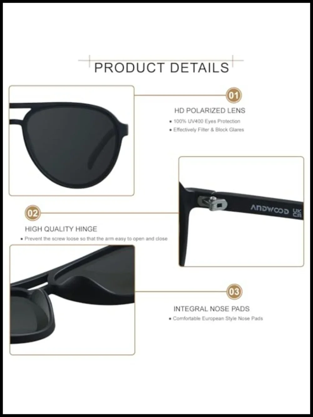 Polarized Aviator Sunglasses for Women Men Pilot Shades Retro Plastic Frame